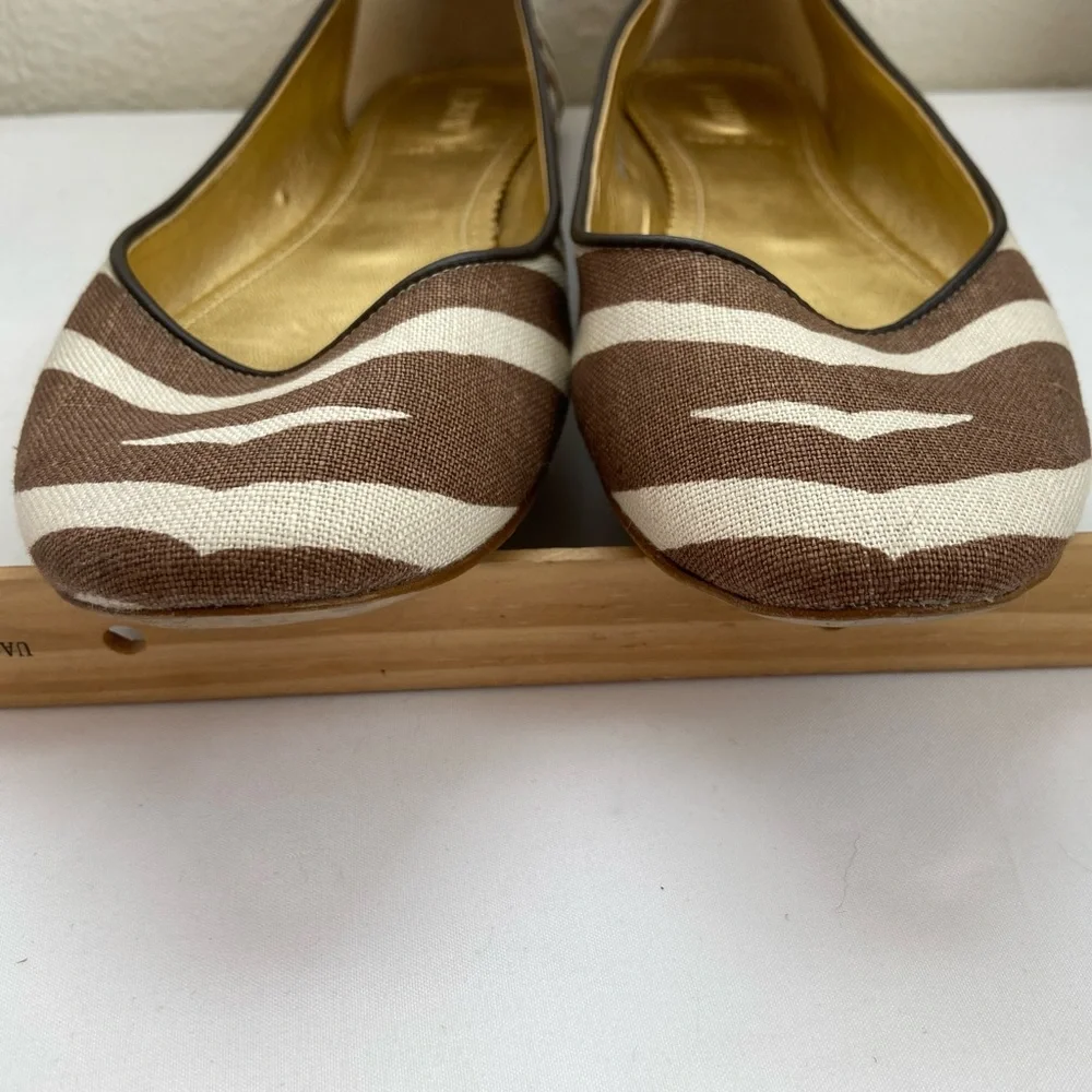 J. Crew zebra print flats